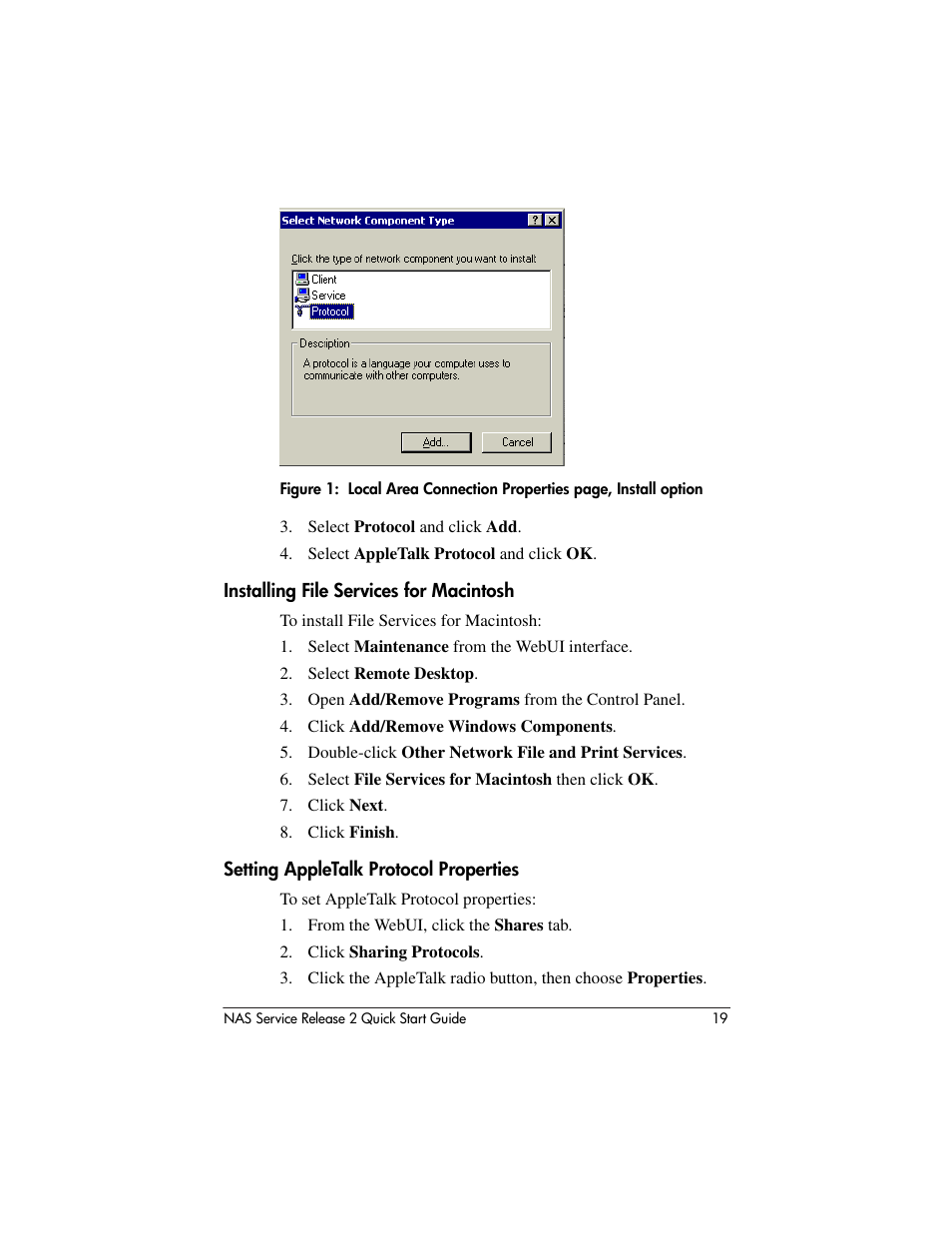 HP NAS 2000s User Manual | Page 19 / 20