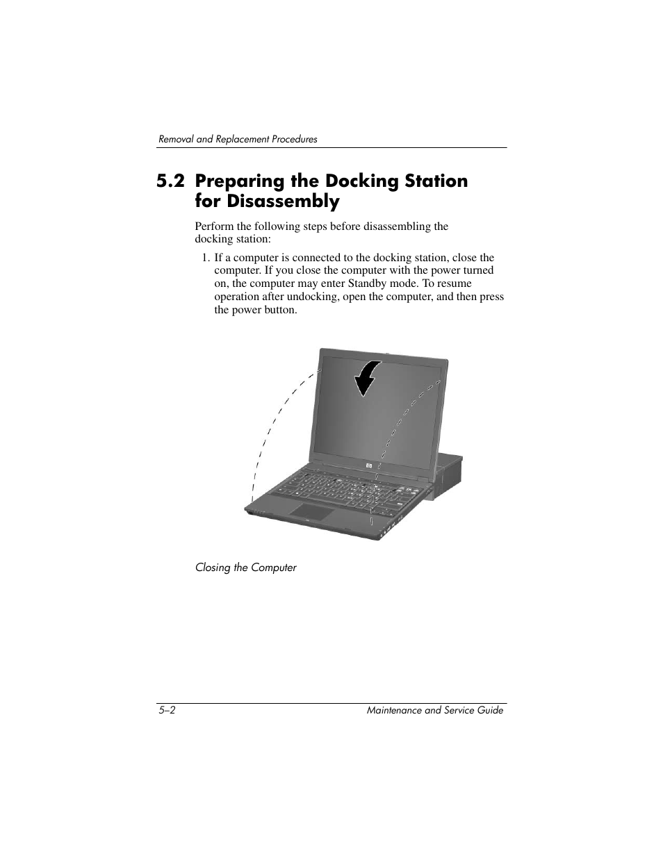 2 preparing the docking station for disassembly, 2 preparing the docking station for disassembly –2 | HP Laptop Docking Station User Manual | Page 42 / 70