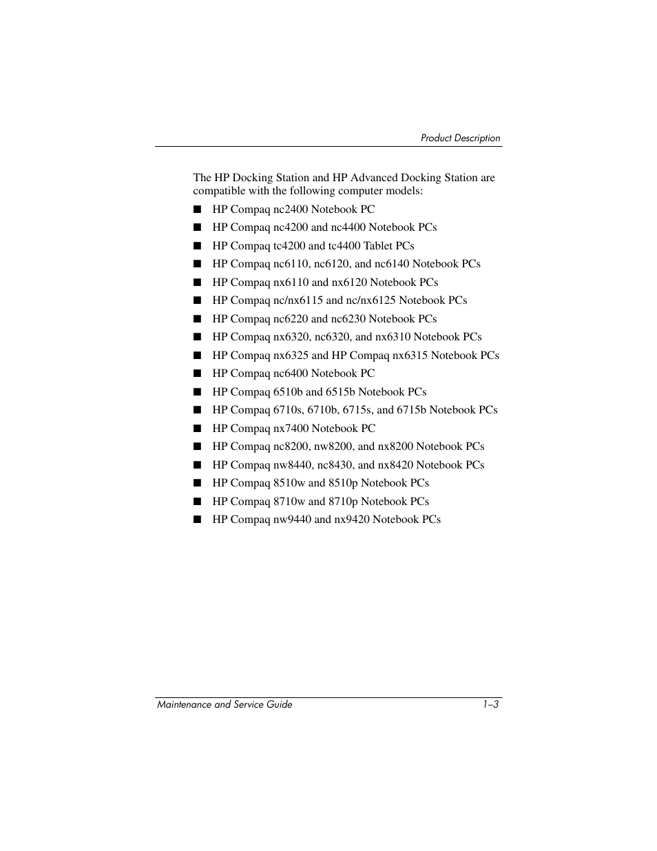 HP Laptop Docking Station User Manual | Page 7 / 70