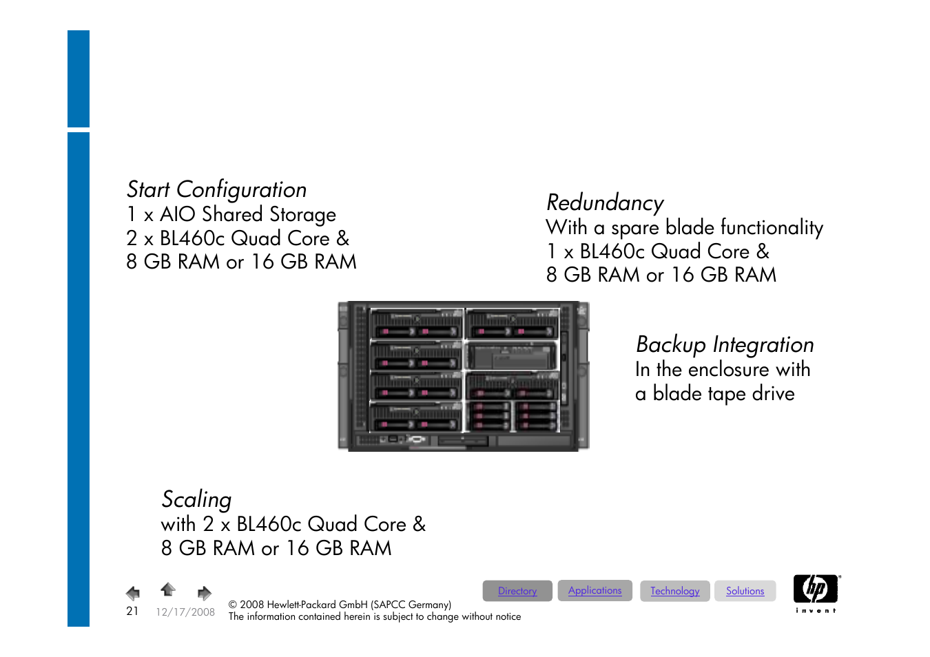 Bia „light“ configuration | HP ProLiant 585G5 User Manual | Page 21 / 49
