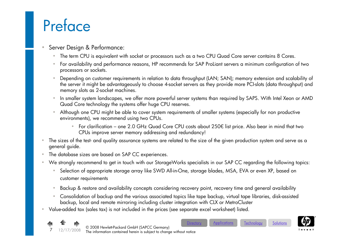 Preface | HP ProLiant 585G5 User Manual | Page 7 / 49