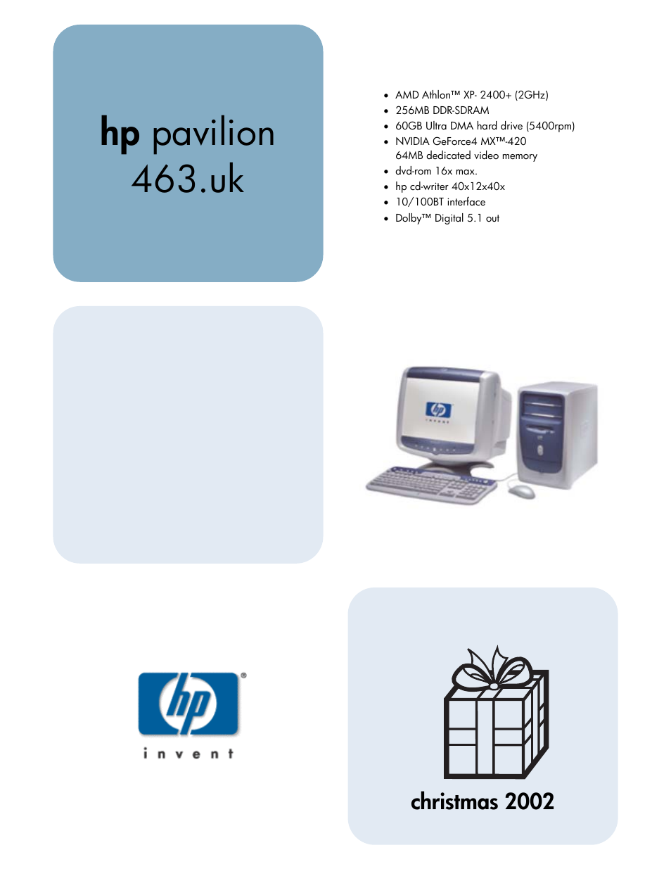 HP Pavilion 763.uk User Manual | 2 pages