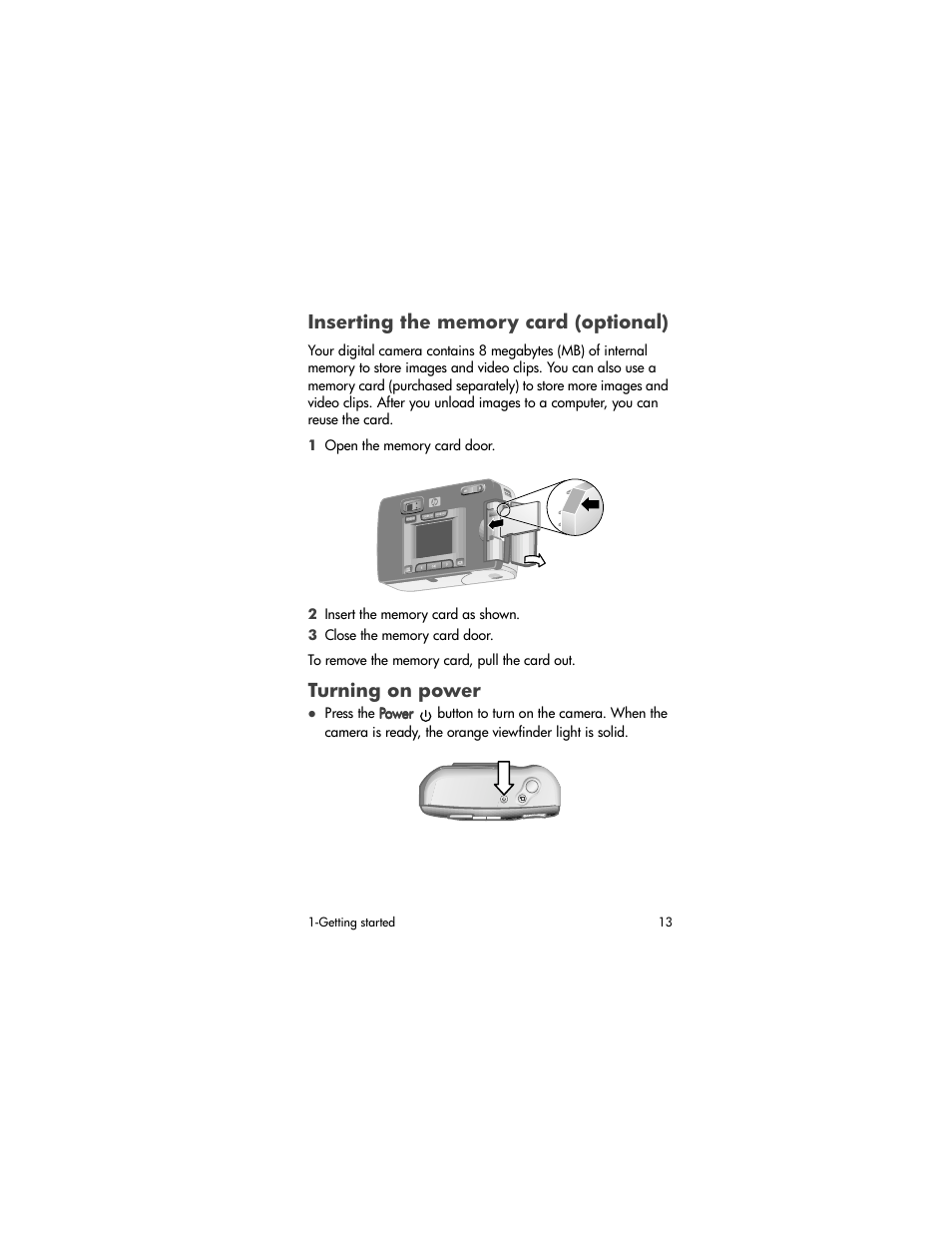 Turning on power | HP PhotoSmart 620 User Manual | Page 15 / 80