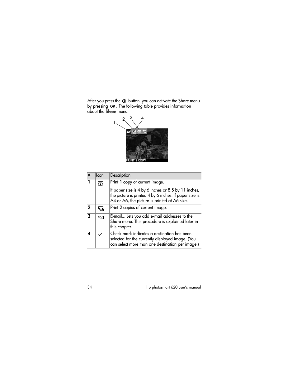 HP PhotoSmart 620 User Manual | Page 36 / 80