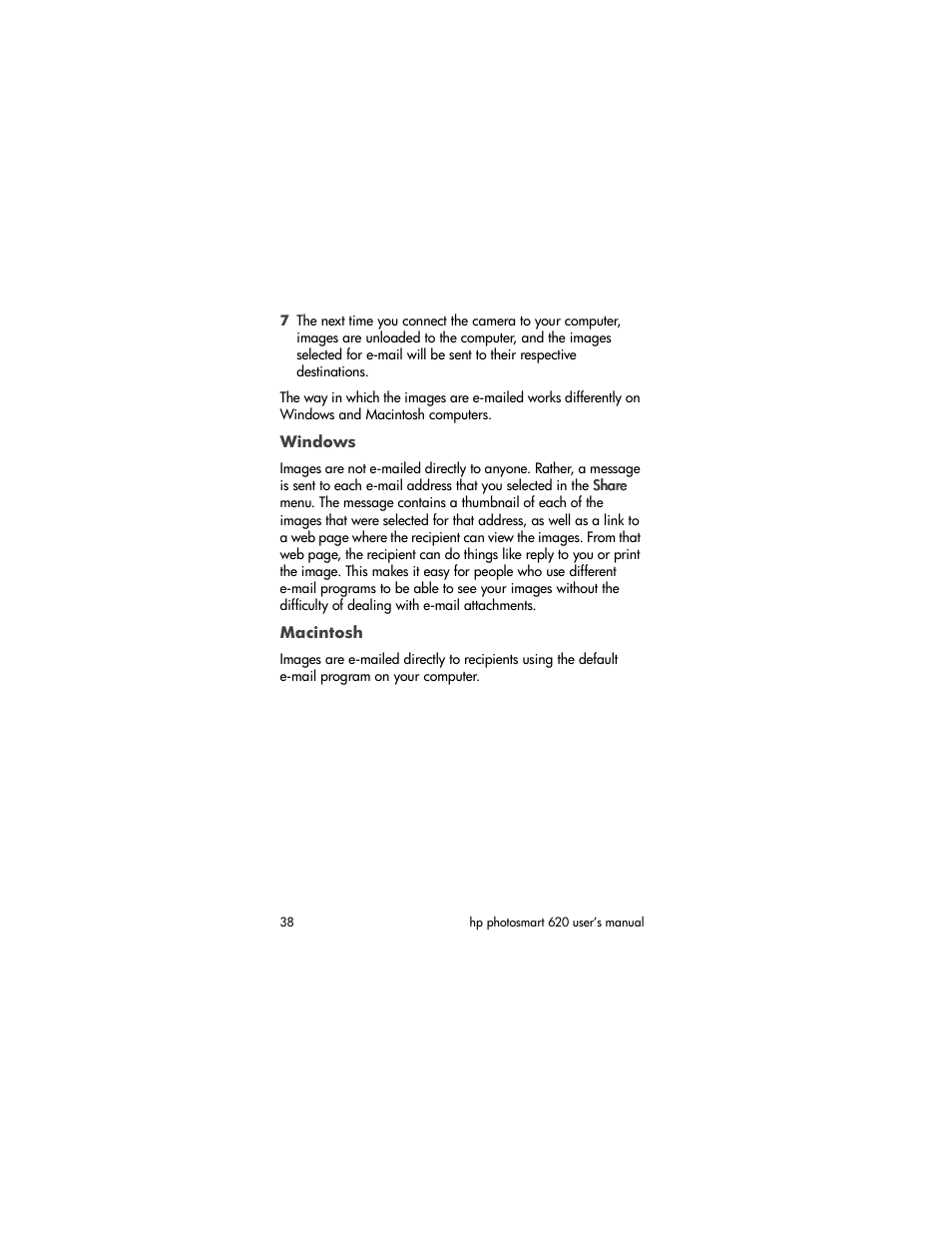 HP PhotoSmart 620 User Manual | Page 40 / 80