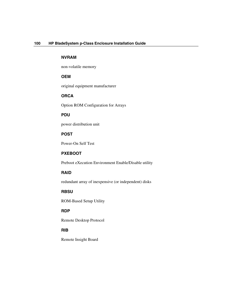 HP 354556-002 User Manual | Page 100 / 104