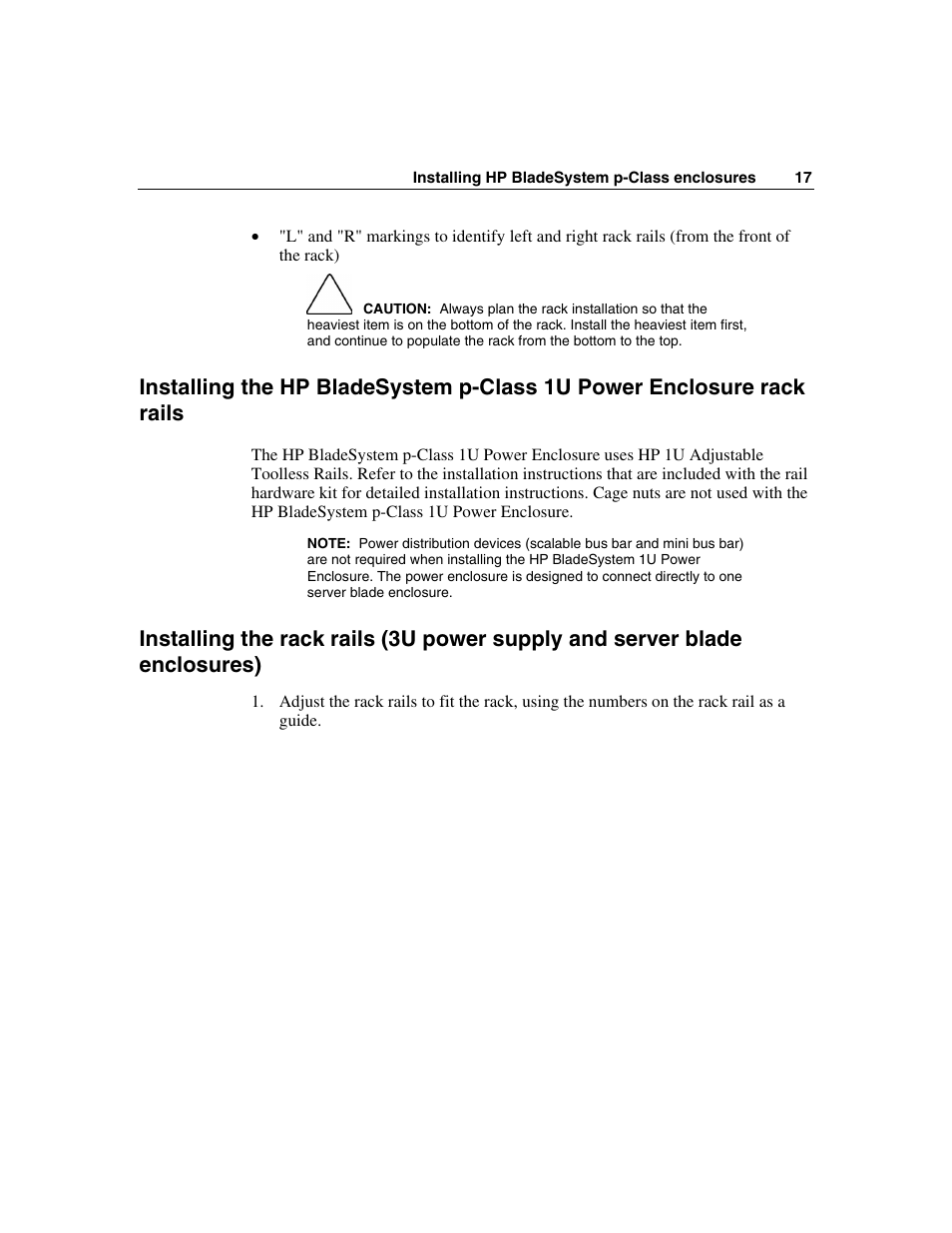 Blade enclosures), For each enclosure | HP 354556-002 User Manual | Page 17 / 104