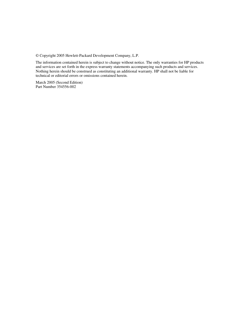 Notice | HP 354556-002 User Manual | Page 2 / 104