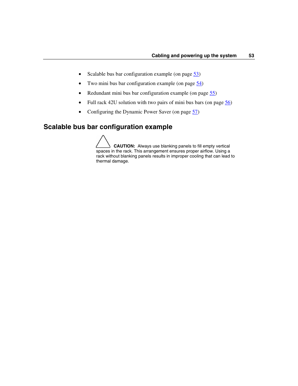 Scalable bus bar configuration example | HP 354556-002 User Manual | Page 53 / 104