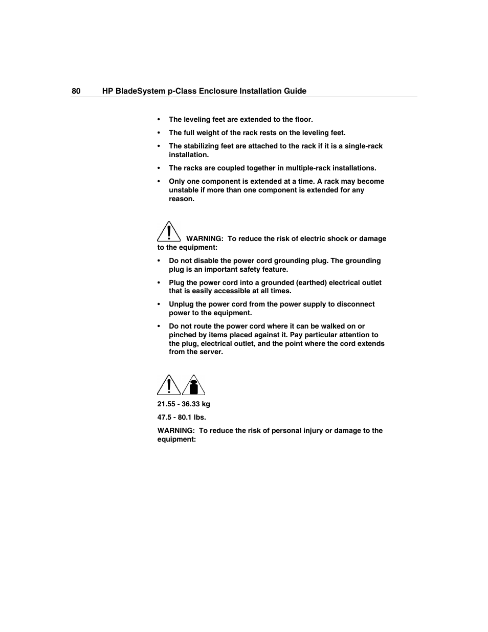 HP 354556-002 User Manual | Page 80 / 104