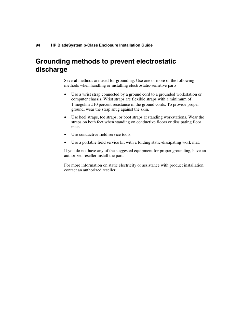 HP 354556-002 User Manual | Page 94 / 104