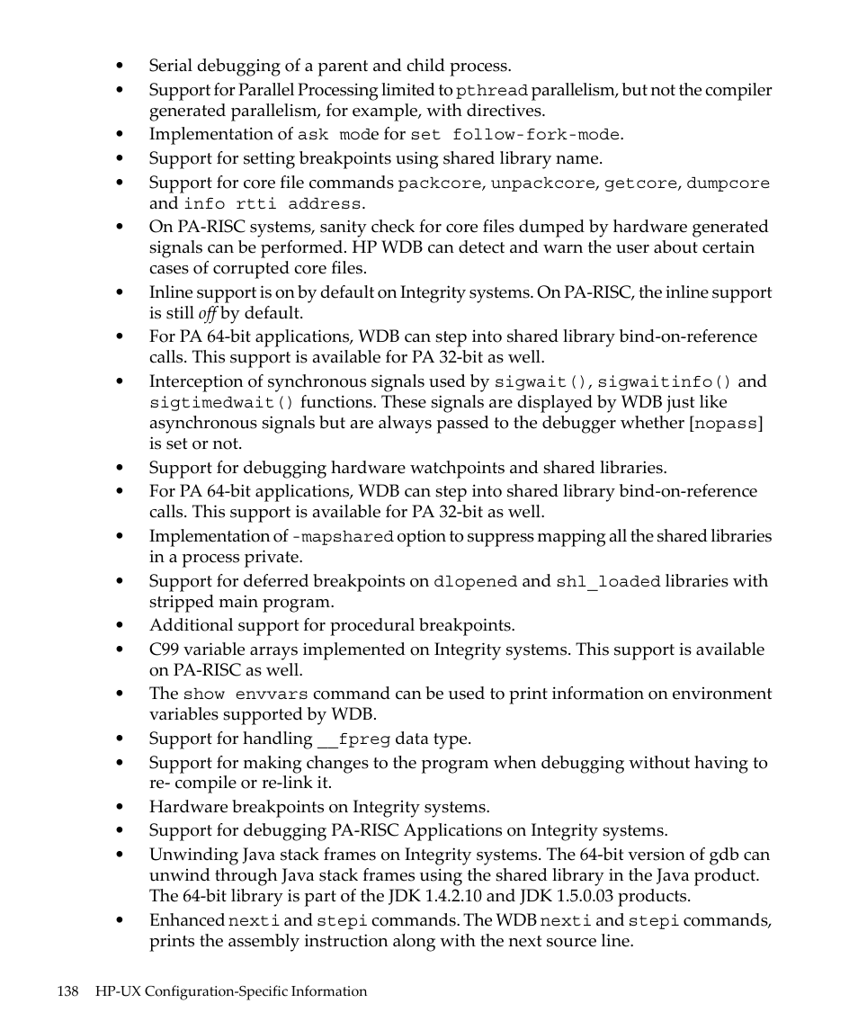 HP gnu source-level debugger 5992-4701 User Manual | Page 138 / 369