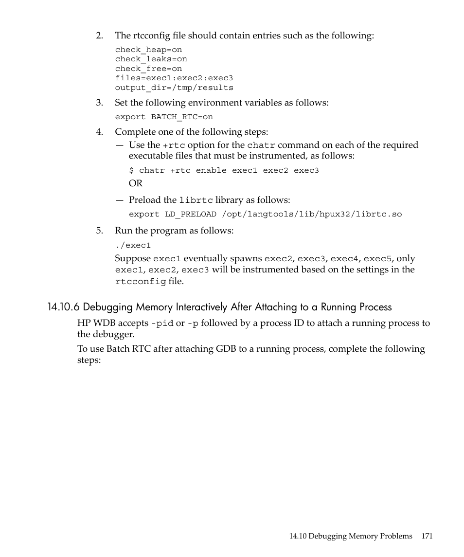 HP gnu source-level debugger 5992-4701 User Manual | Page 171 / 369