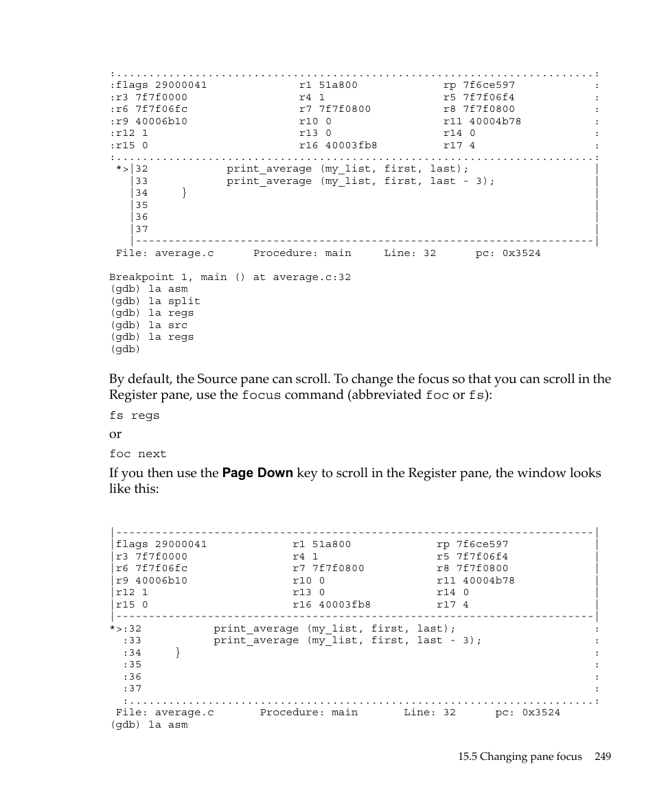HP gnu source-level debugger 5992-4701 User Manual | Page 249 / 369