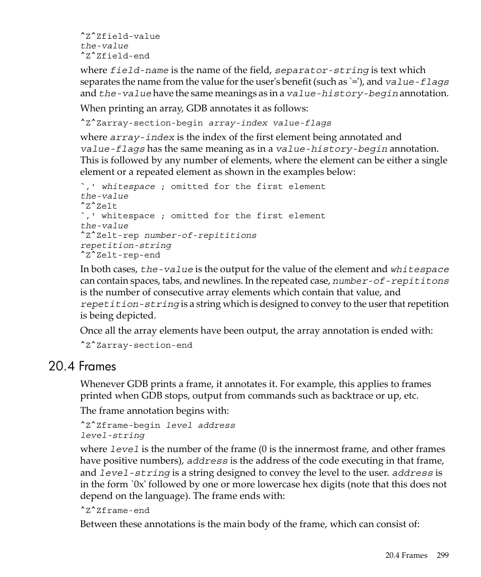4 frames | HP gnu source-level debugger 5992-4701 User Manual | Page 299 / 369