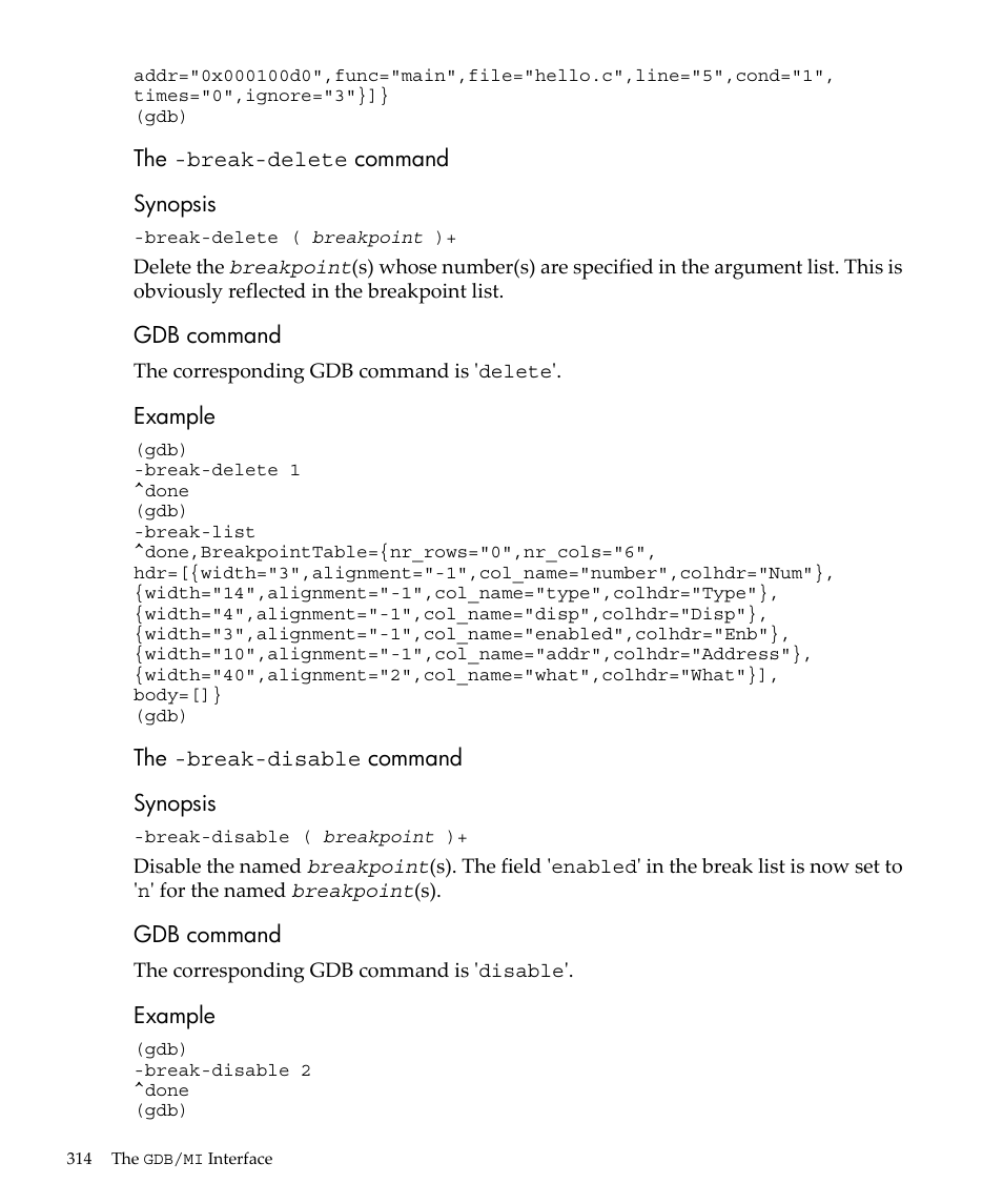 HP gnu source-level debugger 5992-4701 User Manual | Page 314 / 369