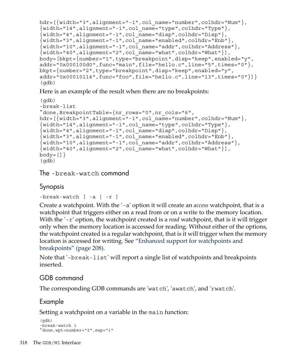 HP gnu source-level debugger 5992-4701 User Manual | Page 318 / 369