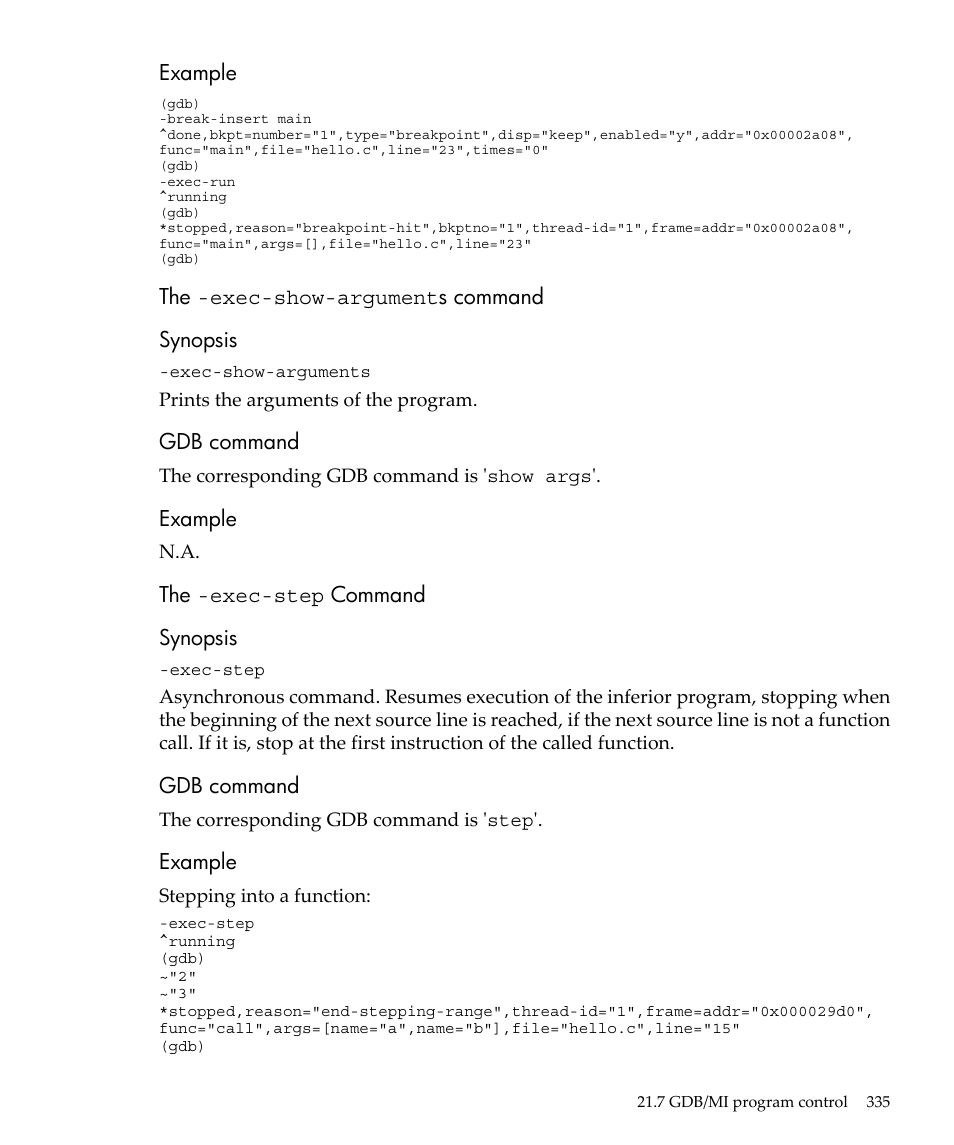 HP gnu source-level debugger 5992-4701 User Manual | Page 335 / 369