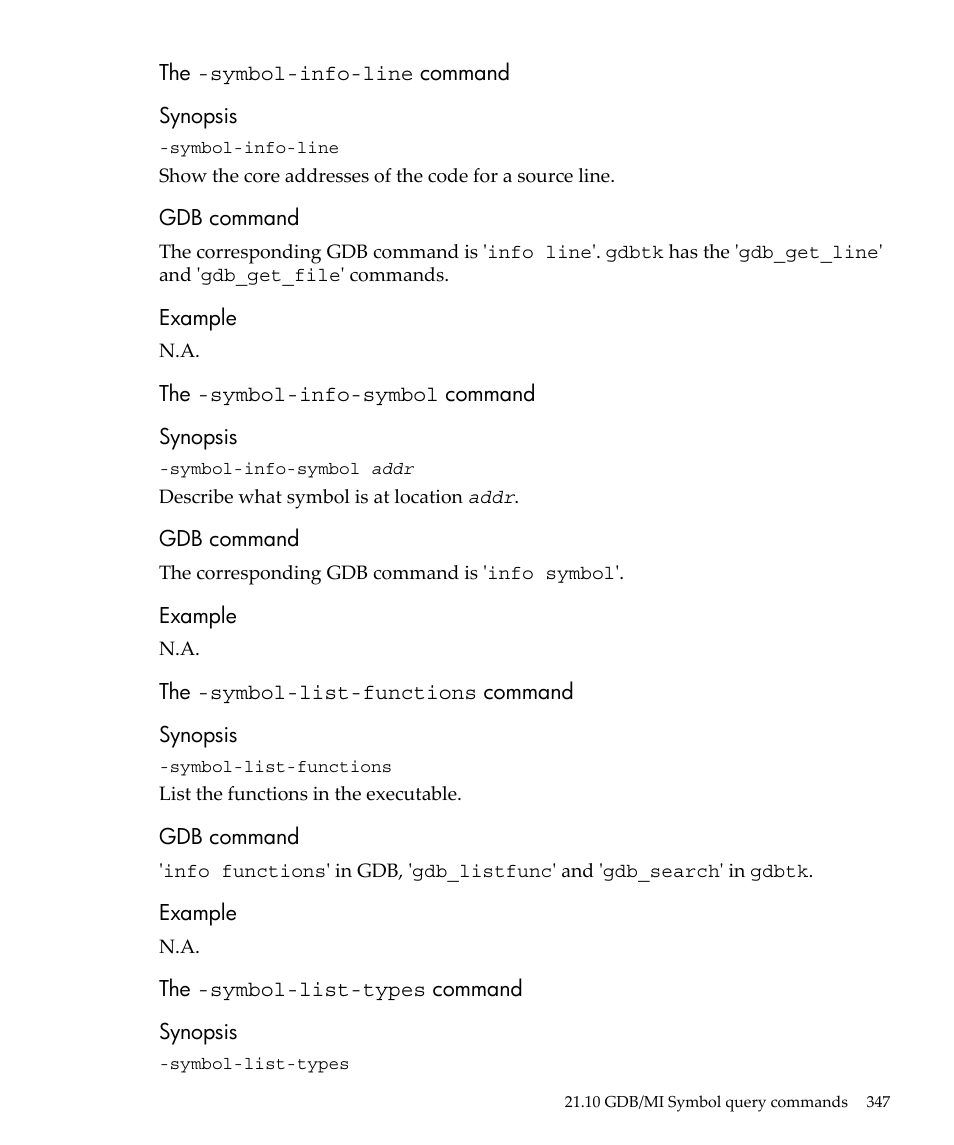 HP gnu source-level debugger 5992-4701 User Manual | Page 347 / 369