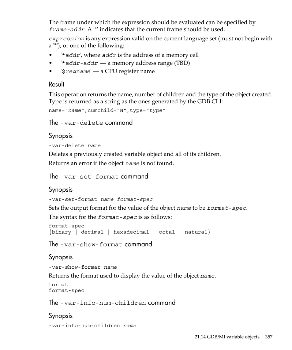 HP gnu source-level debugger 5992-4701 User Manual | Page 357 / 369