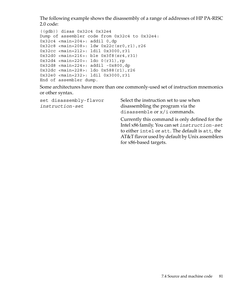 HP gnu source-level debugger 5992-4701 User Manual | Page 81 / 369