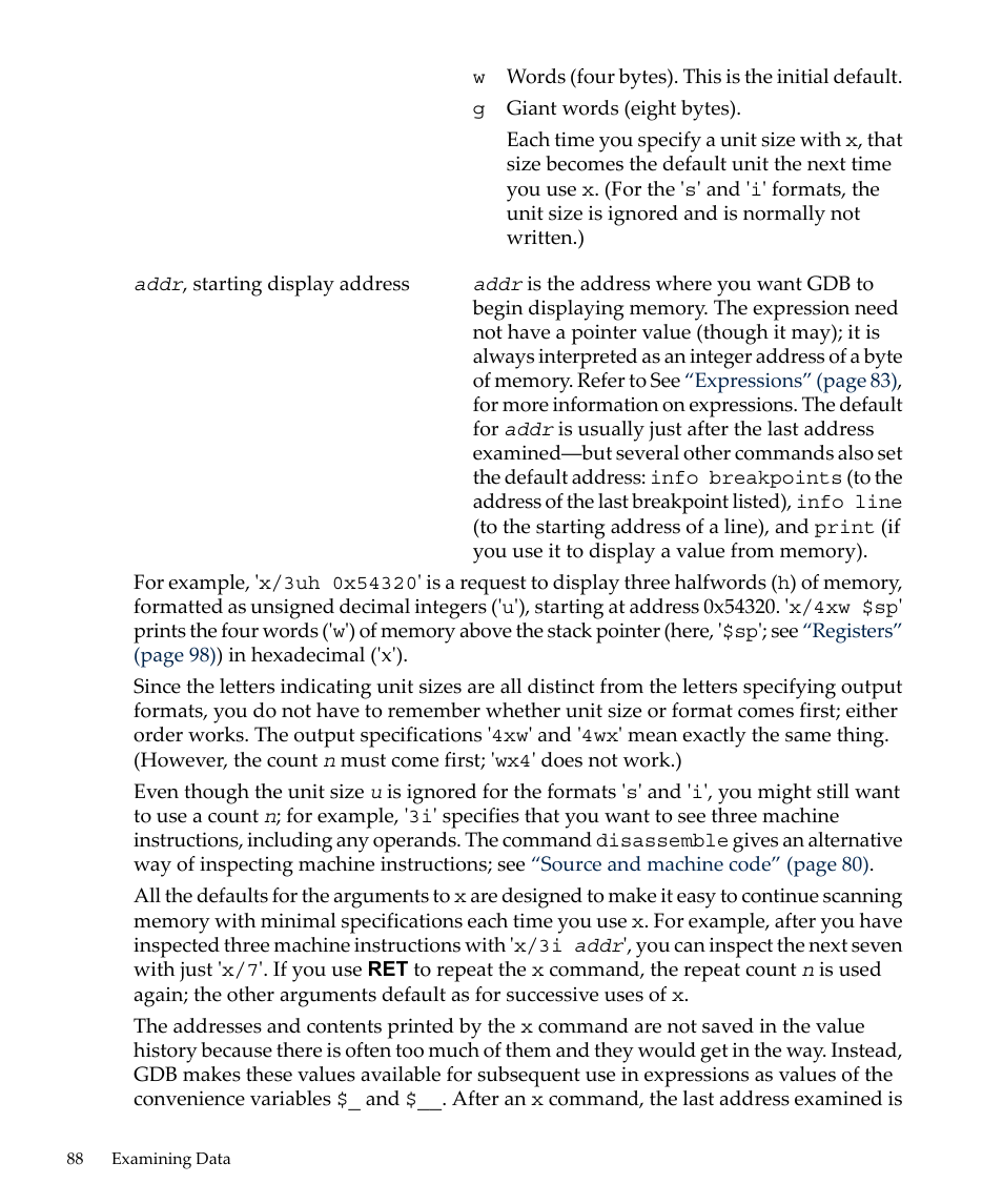 HP gnu source-level debugger 5992-4701 User Manual | Page 88 / 369
