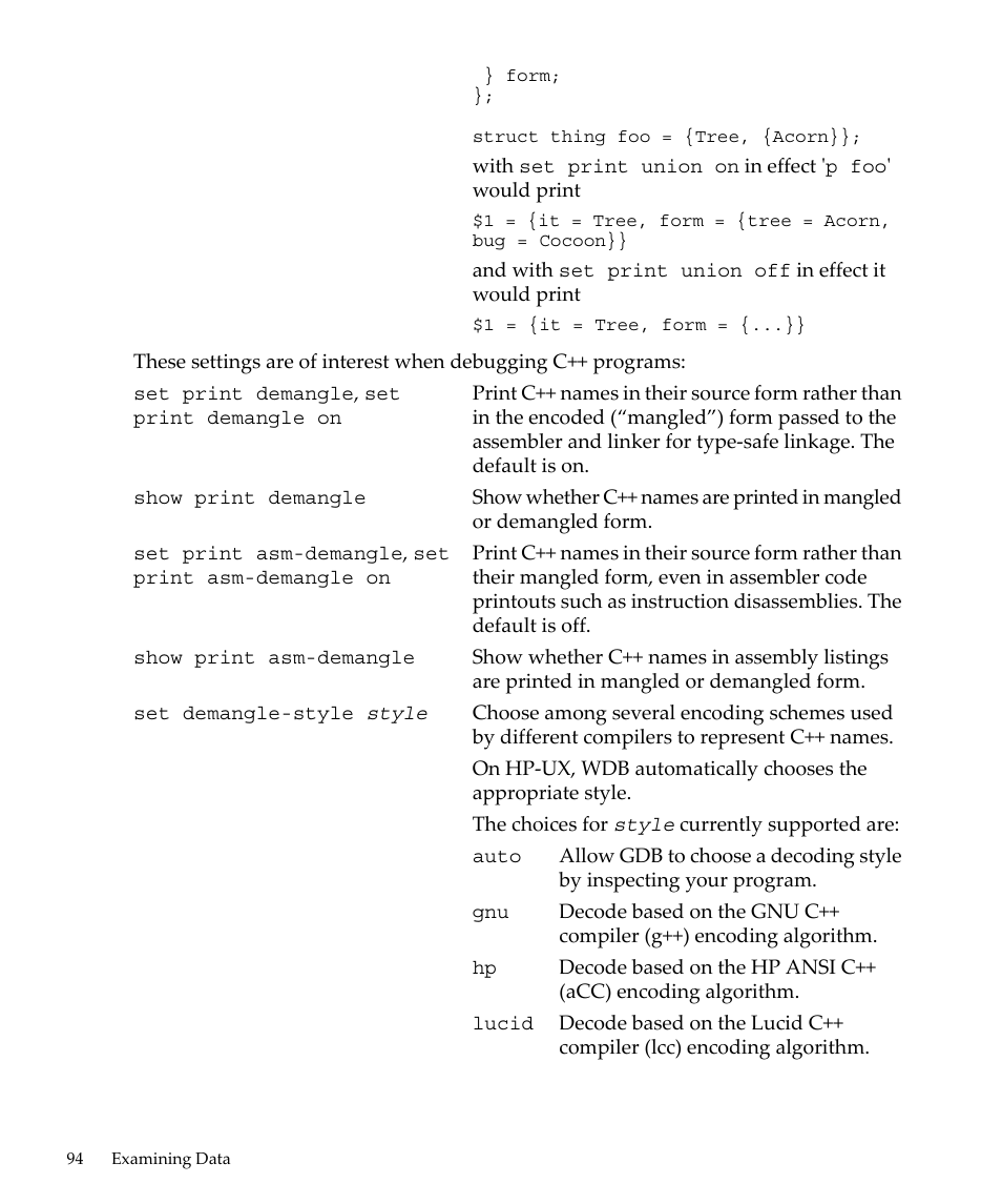 HP gnu source-level debugger 5992-4701 User Manual | Page 94 / 369