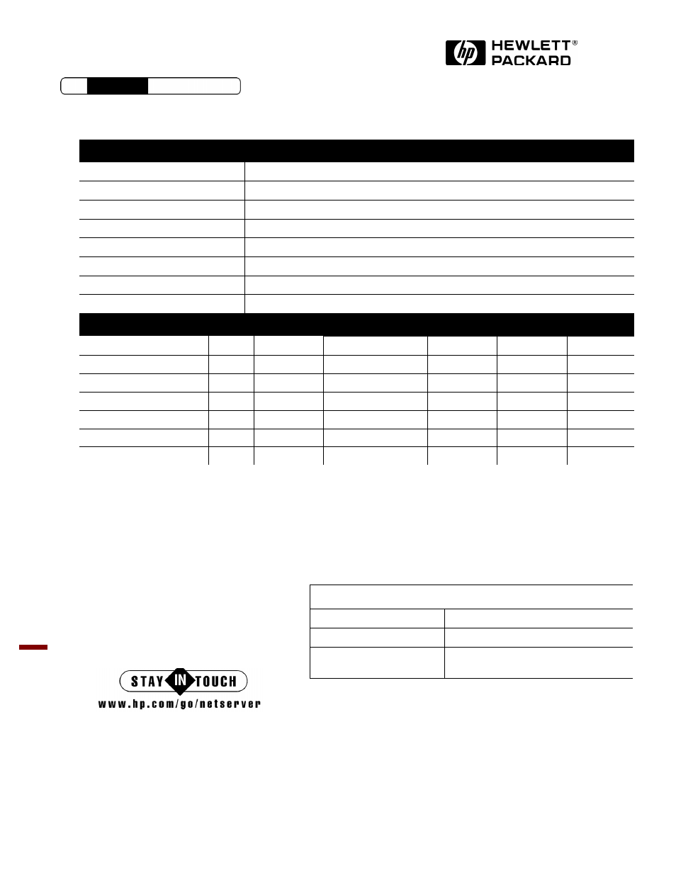 Specifications, For the latest information, Choose your hp netserver lc 3 | Hp select express program | HP L C 3 User Manual | Page 9 / 9