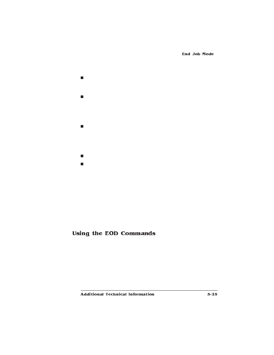 Using the eod commands | HP QMS 1660E User Manual | Page 123 / 314