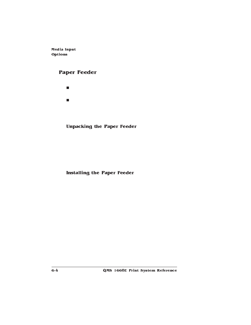 Paper feeder | HP QMS 1660E User Manual | Page 138 / 314