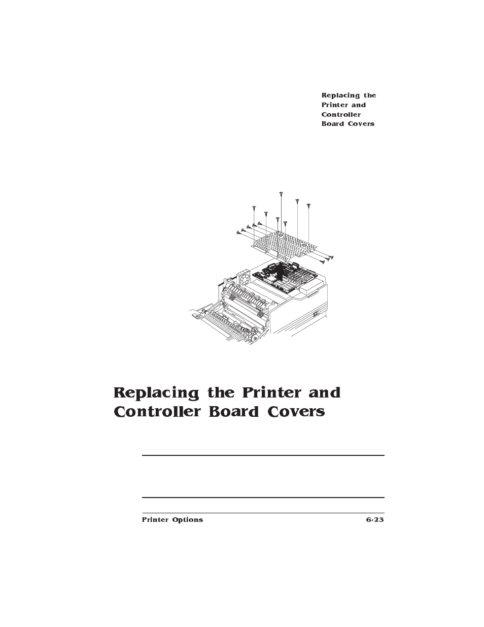 Replacing the printer and controller board covers | HP QMS 1660E User Manual | Page 157 / 314