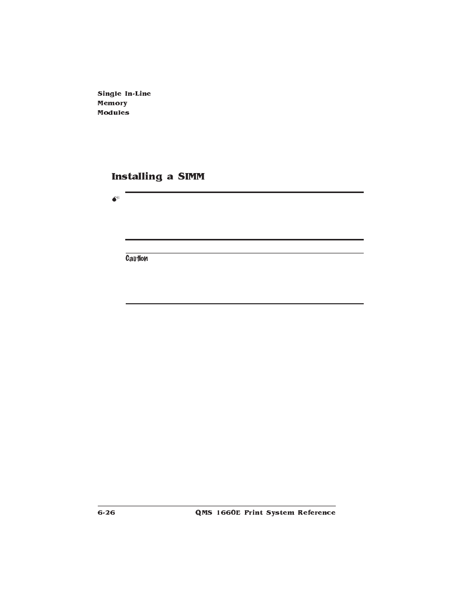 Installing a simm | HP QMS 1660E User Manual | Page 160 / 314