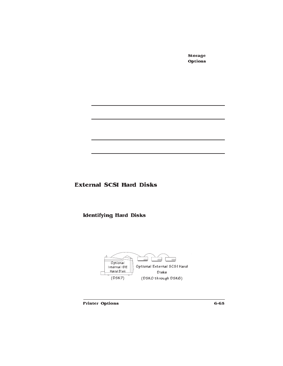 External scsi hard disks | HP QMS 1660E User Manual | Page 199 / 314