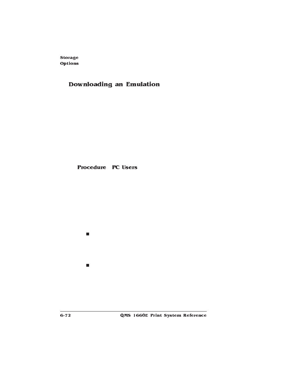 Downloading an emulation, Downloadable emulations | HP QMS 1660E User Manual | Page 206 / 314