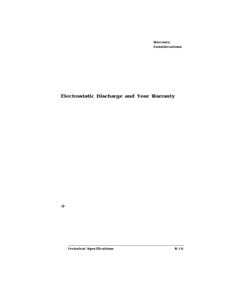 Electrostatic discharge and your warranty | HP QMS 1660E User Manual | Page 245 / 314