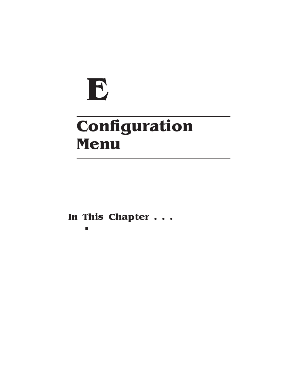 Configuration menu | HP QMS 1660E User Manual | Page 271 / 314