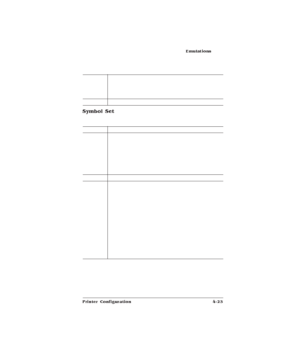 Symbol set | HP QMS 1660E User Manual | Page 55 / 314