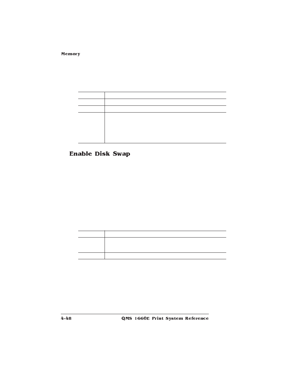 Enable disk swap | HP QMS 1660E User Manual | Page 80 / 314