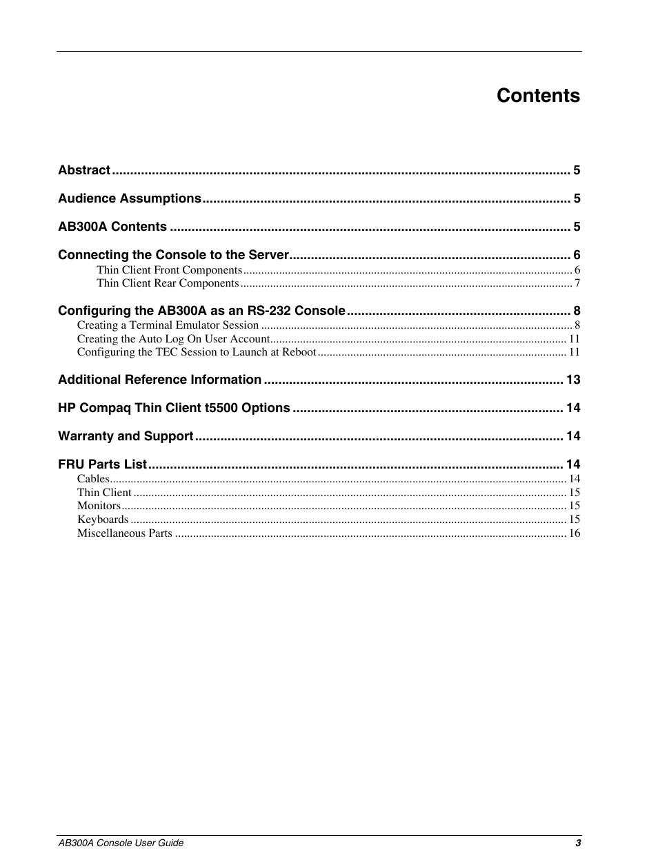 HP AB300A User Manual | Page 3 / 16