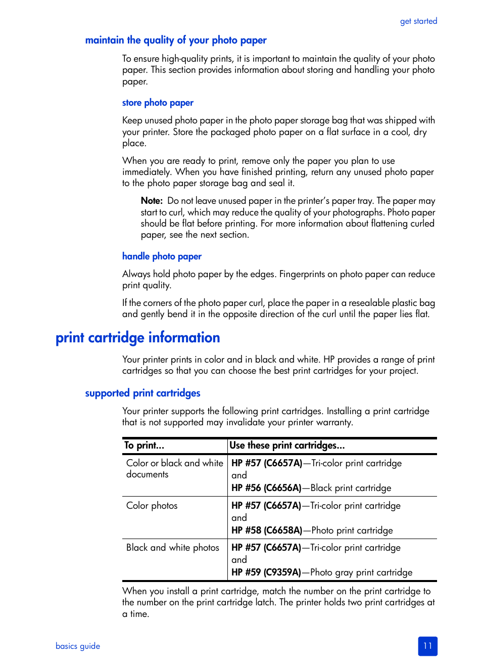 Print cartridge information | HP 7600 User Manual | Page 15 / 64