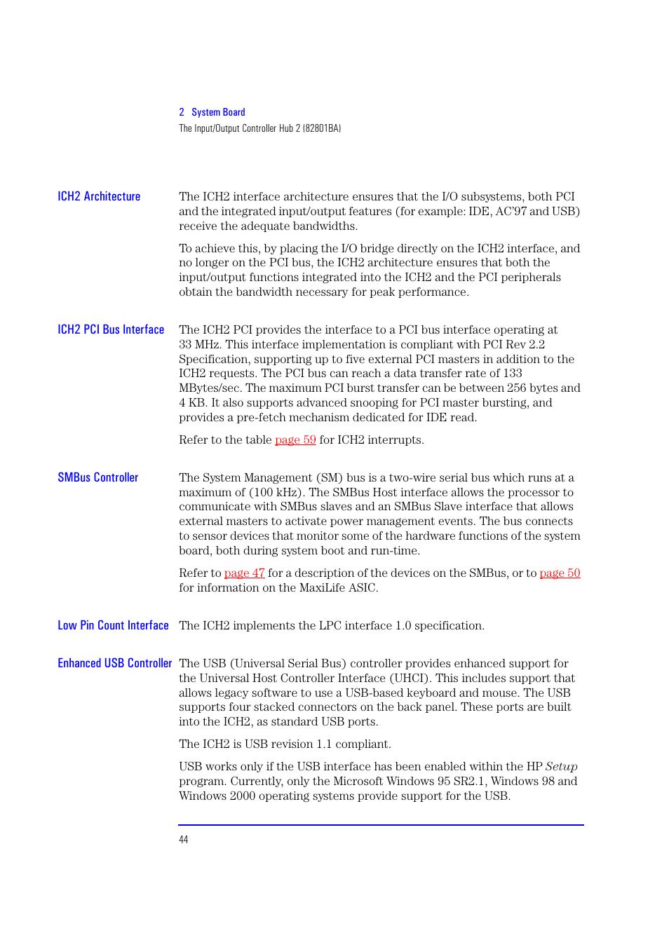 HP XU700 User Manual | Page 44 / 124