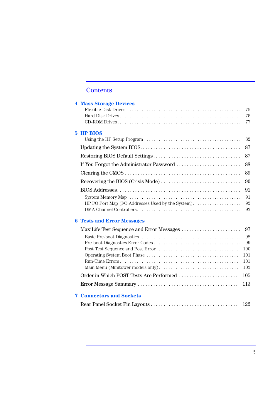 HP XU700 User Manual | Page 5 / 124
