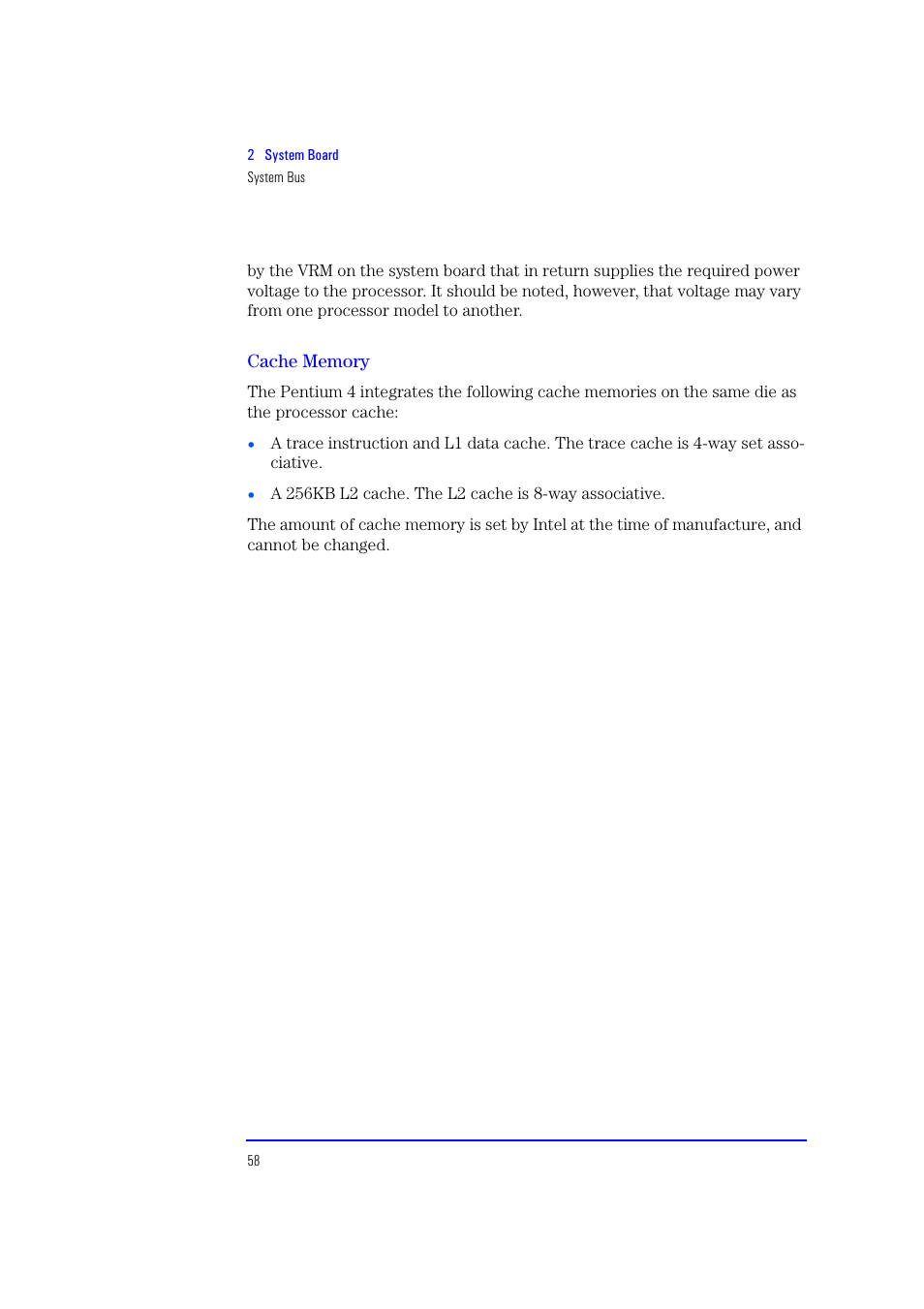 Cache memory | HP XU700 User Manual | Page 58 / 124