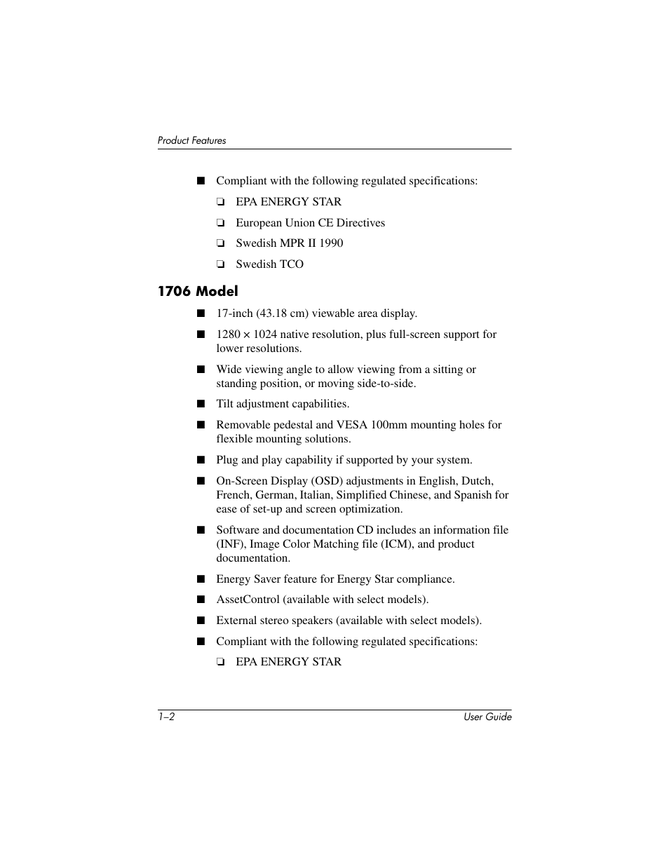 HP 1506 User Manual | Page 8 / 60