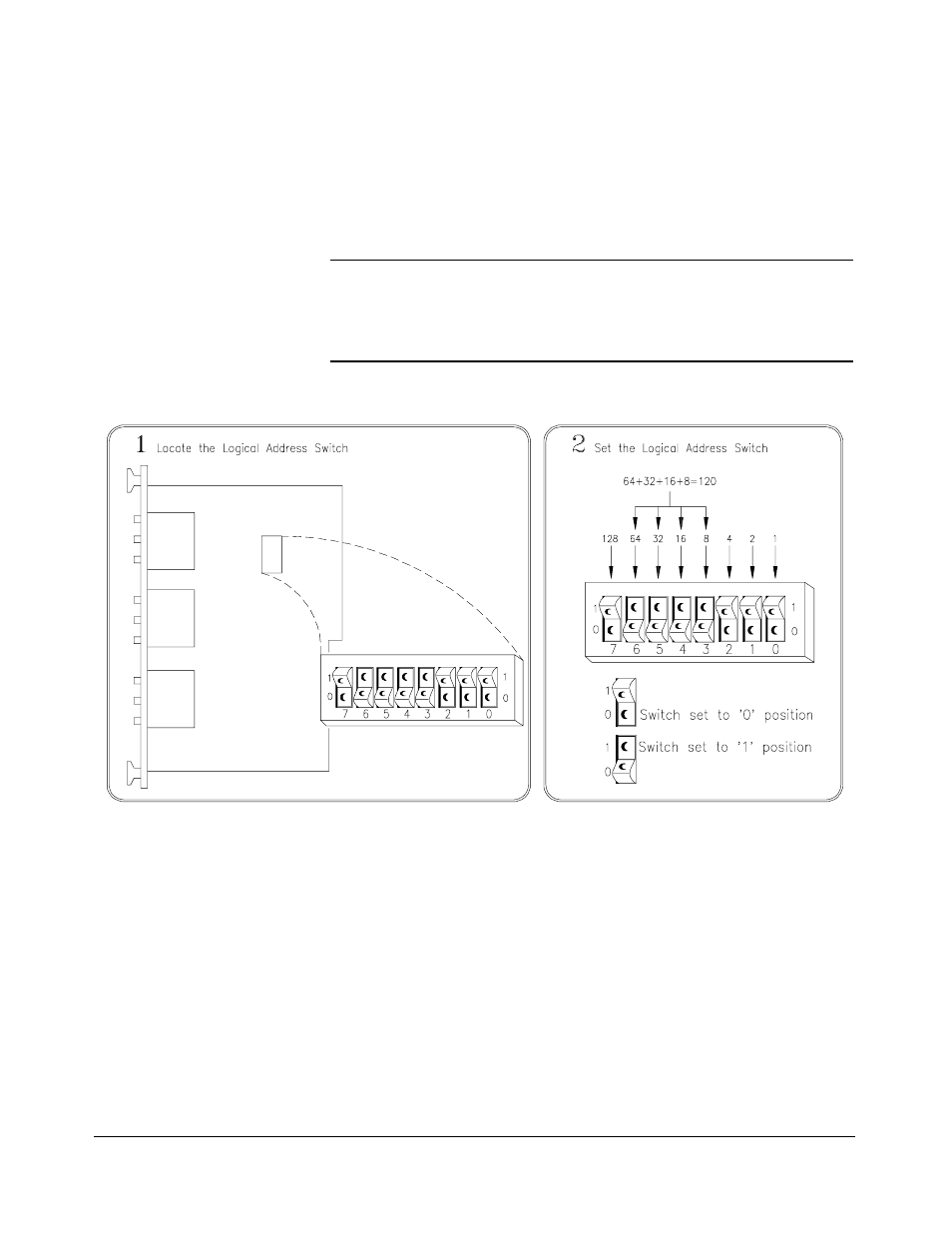 Setting the address switch | HP E1368A User Manual | Page 19 / 88