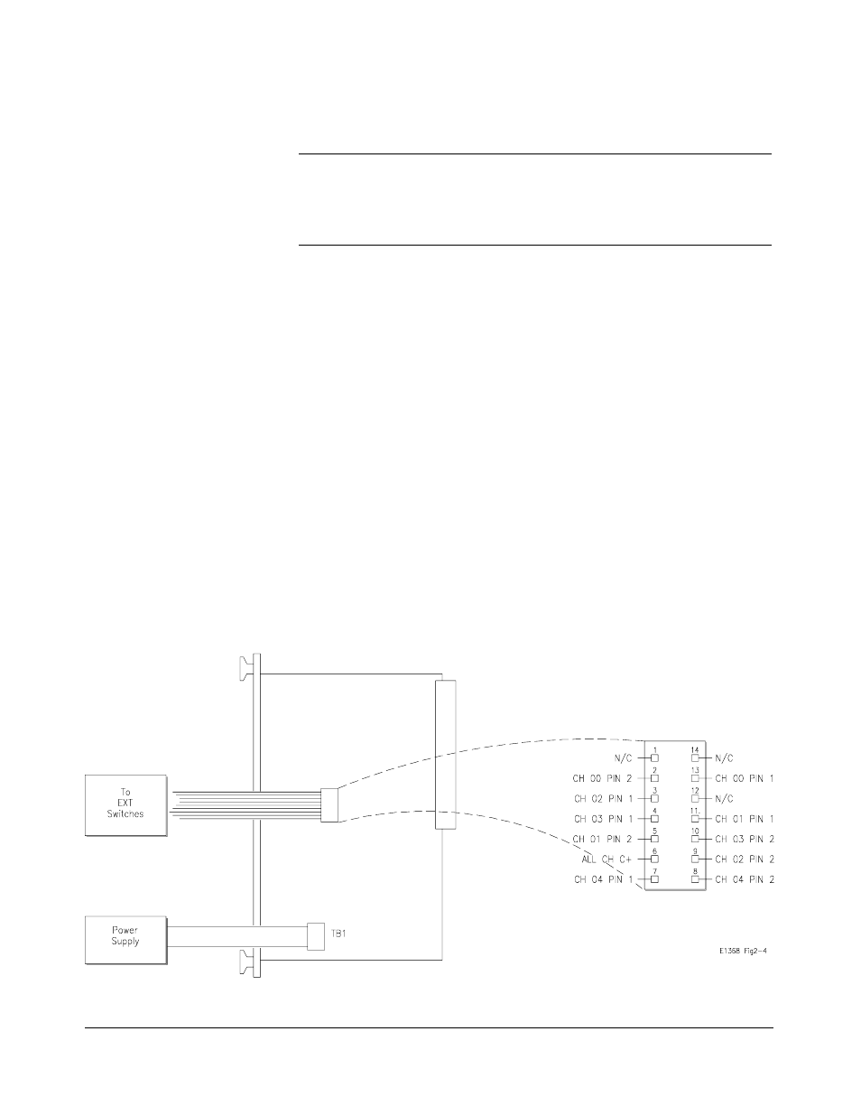 Connecting switches external to the module | HP E1368A User Manual | Page 24 / 88