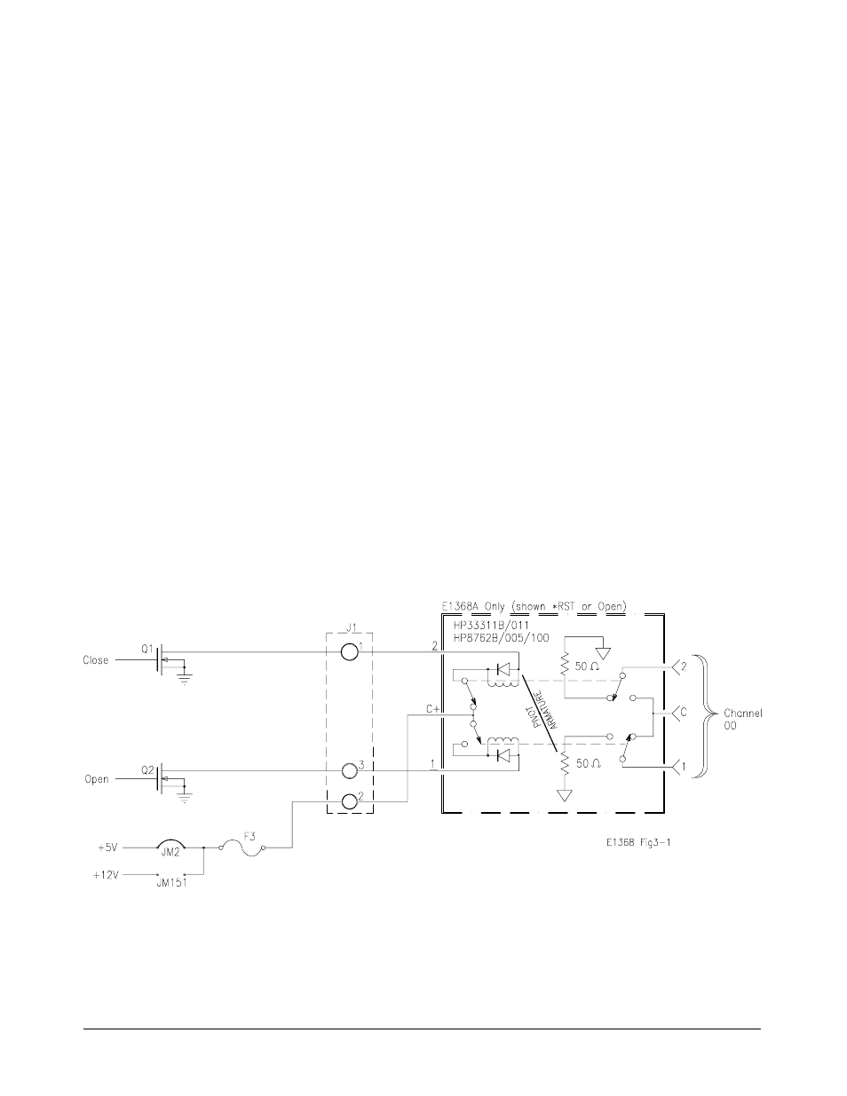 Switching channels, Example: single channel switching | HP E1368A User Manual | Page 32 / 88