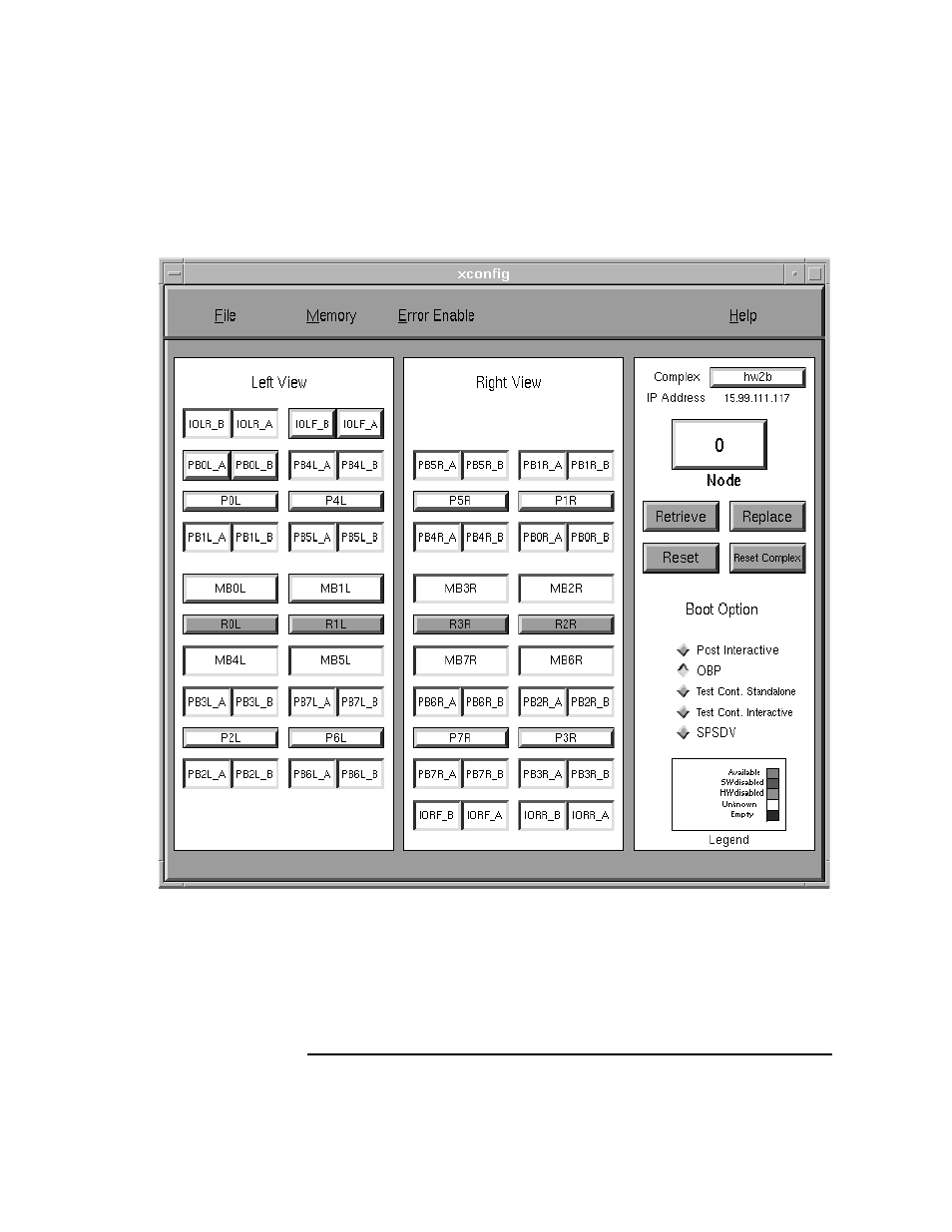 Figure 57 xconfig window—physical location names, Figure 57, Figure 57 and fig | HP 9000 V2600 SCA User Manual | Page 125 / 206