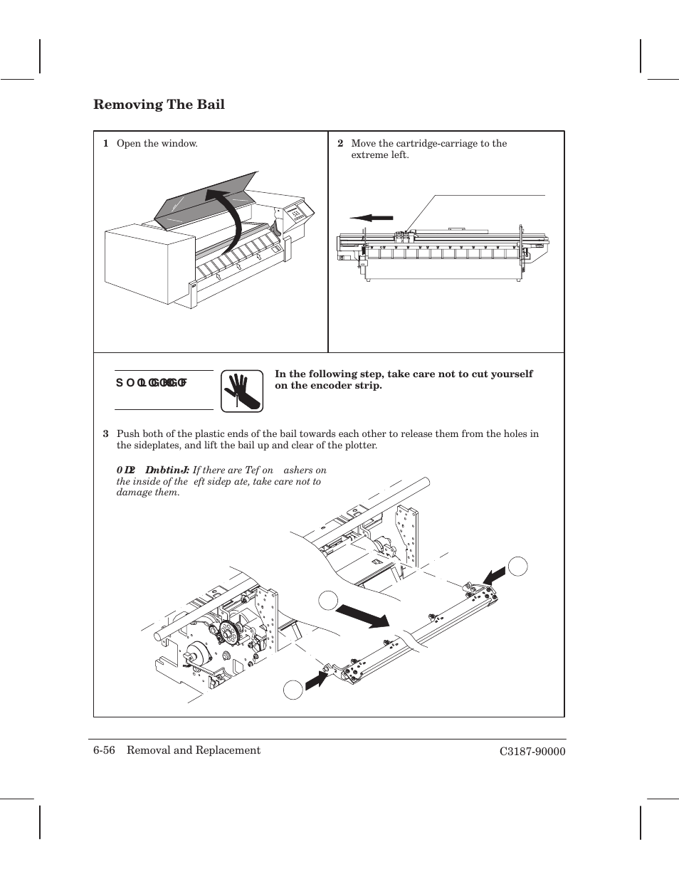 Removing the bail | HP 220 User Manual | Page 120 / 246