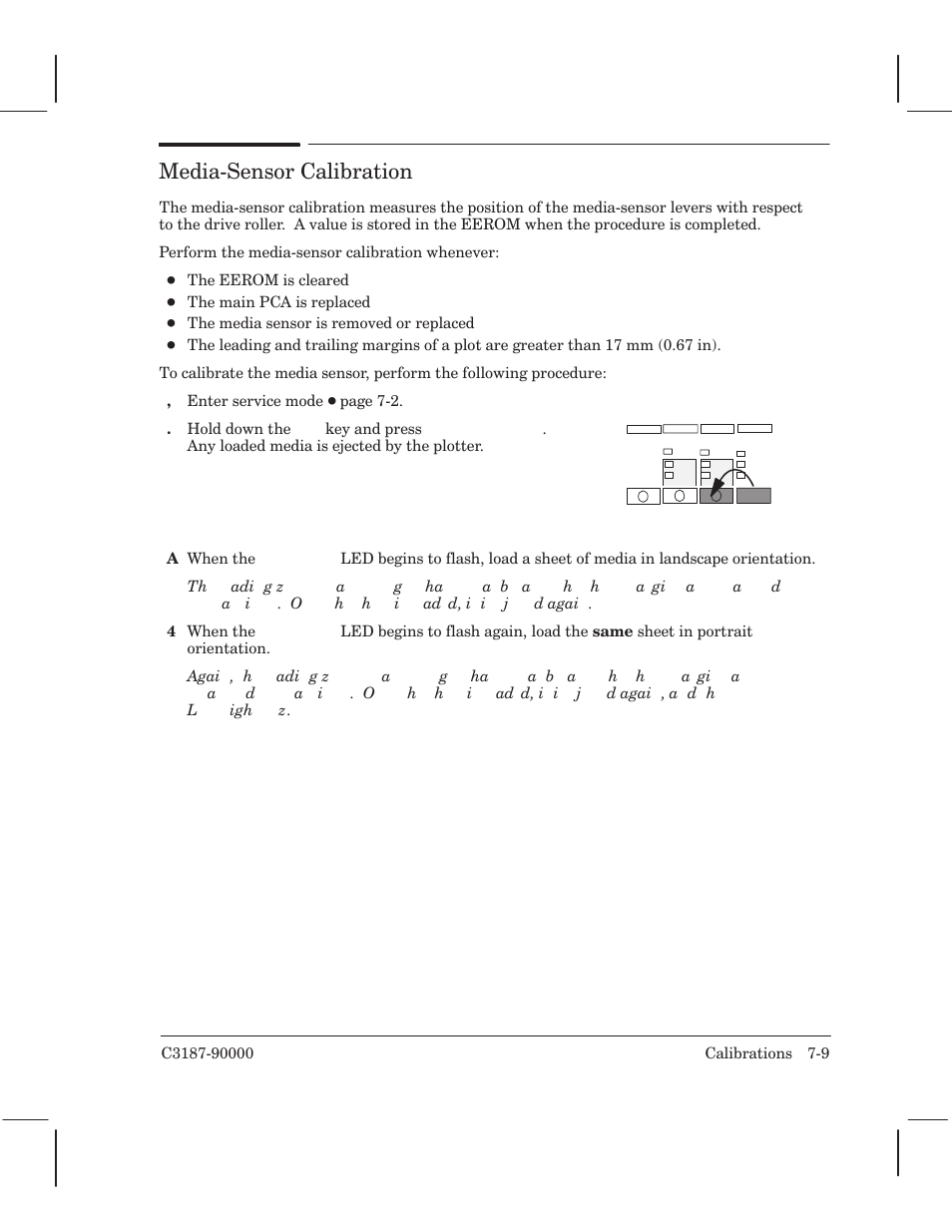 Mediaćsensor calibration | HP 220 User Manual | Page 147 / 246